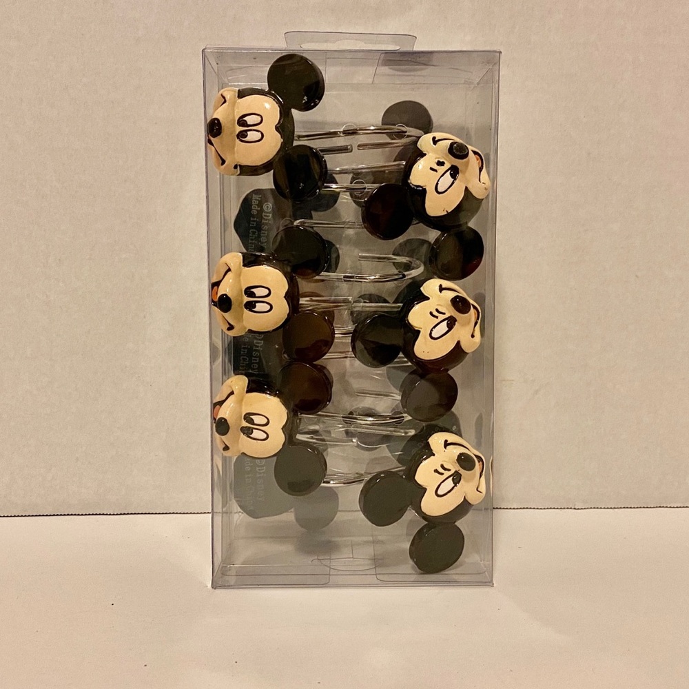 Disney Mickey Mouse Shower Hooks Set of 12
